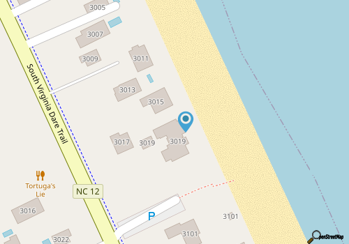 Oceanfront, dog friendly, walkway to beach, cozy historic cottage- Island Dancer map location