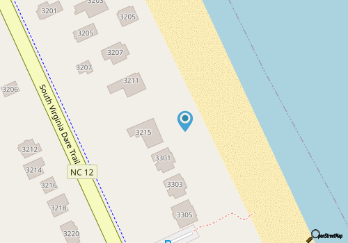 Big Mamma's - Nags Head MP 11, Oceanfront, Ocean View, Elevator, Pool, Hot Tub, Pets OK map location