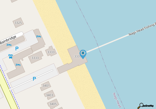 Nags Head Pier and Restaurant map location