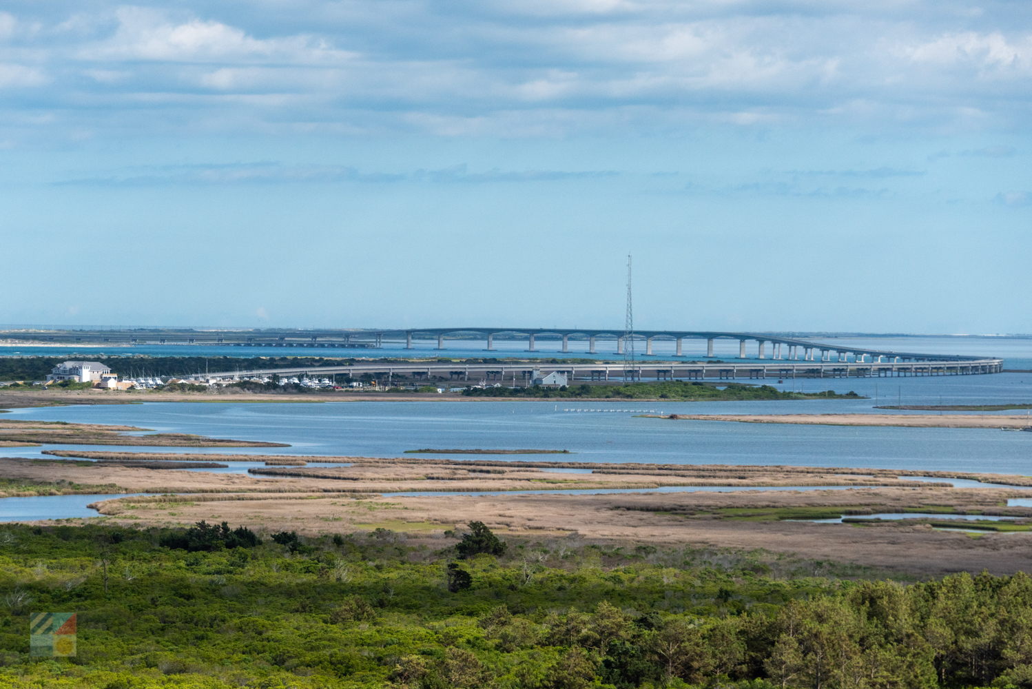 basnight Bridge from the top of Bodie Island Lighthouse